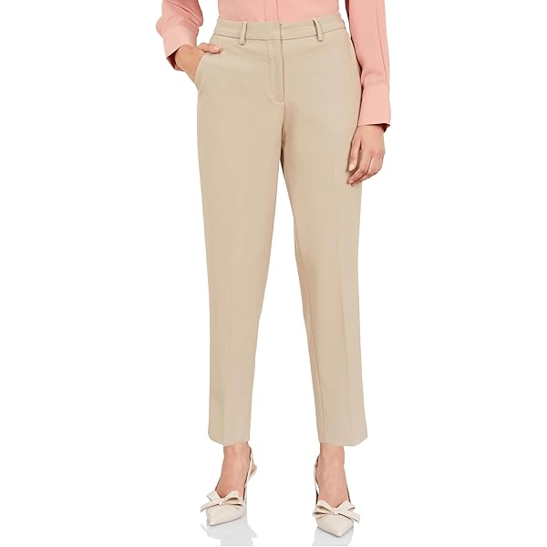 ZX3 Women's Slim Fit Formal/Casual Trouser(Black_28) : Amazon.in